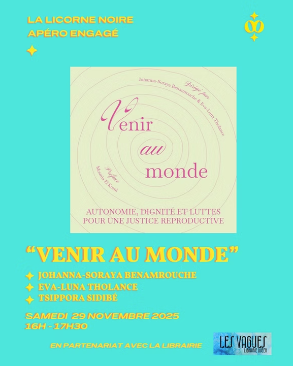 Image de l'évènement à la Licorne Noire, titre de l'ouvrage, samedi 29 novembre, 16h